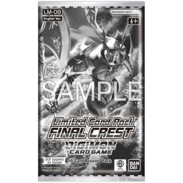 PRE ORDER- DIGIMON CARD GAME Limited Card Pack FINAL CREST [LM-08]
